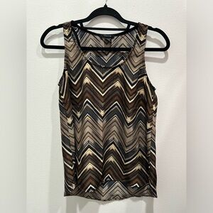 Sleeveless Chevron Top